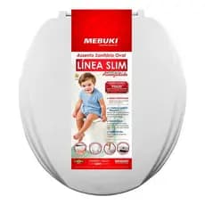 Assento Sanitário Oval Línea Slim Almofadado MEBUKI