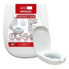Assento Para Vaso Universal Oval RETANGULAR ICASA Elevado 7,5cm