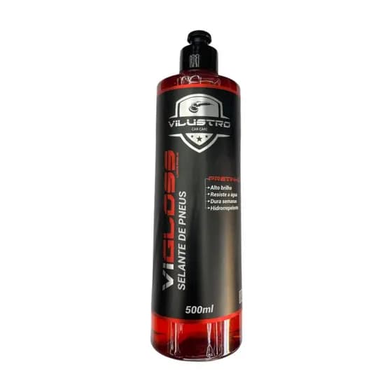SELANTE PNEU PRETINHO VIGLOSS RESISTE A AGUA - VILUSTRO 500 ML