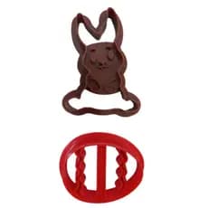 Cortador Molde Páscoa Coelhinho Cenoura Chocolate Ovinho Biscuit Pasta Americana