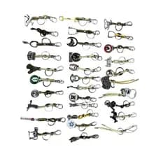 Kit 30 Chaveiros Couro Cru Trançado