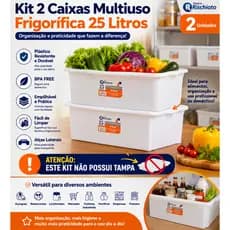 Bandeja Frigorífica 25L Sem Tampa Empilhável BPA Free- Rischioto