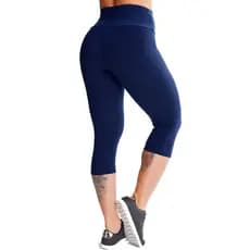 Calça Legging Corsário Suplex Cintura Alta Academia Fitness