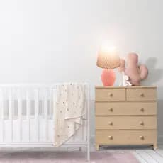 Abajur Luminária  Quarto De Bebê Moderno Com Lâmpada