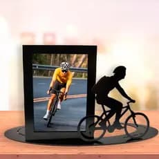 Porta Retrato Ciclista Ciclismo Presente Criativo Bicicleta