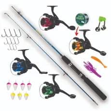Kit Pesca Dharma Vara 1,50m + Molinete Com Linha + Itens
