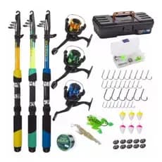 Kit Novo De Pesca Completo Dharma 3 Varas+molinetes+acessórios