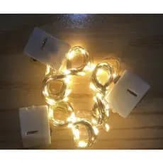 Kit 20/30/50 Fios de Fada 2Metros Led Para Decoração Festa Arte Presente Ambiente Decorado Charme Baterias