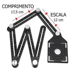 Régua Multifuncional Template Marcador Piso Azulejo
