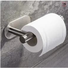 Porta Papel Higiênico Suporte Auto Adesivo Aço Inox Cromado Para Parede Banheiro GA-287