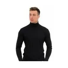 Blusa Cacharrel Masculina Suéter de Gola Alta Canelada Inverno 2025