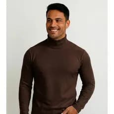 Blusa De Frio Masculina Gola Alta Suéter Cacharrél Tricot Térmica
