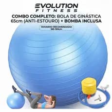 Bola de Pilates Profissional Anti-Estouro com Bomba | Bola Yoga Fitness Academia Abdominal Ginástica Suíça