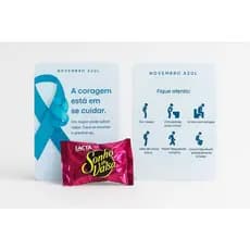 Card Novembro Azul frente e verso| Conscientização e Prevenção| Campanha Novembro Azul