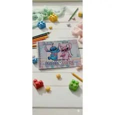 Livro de colorir Personalizado- Lembrancinha de Aniversario, Festa Infantil- Stich e Angel