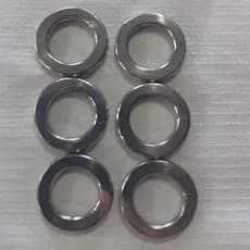 Kit Com 06 Argolas Chata 14mm em Inox. Para Traia Artesanato Em Couro. Envio Imediato