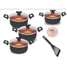 Kit 4 Panelas Teflon Caçarolas 2 panelas n°16   -  2 panelas n°18