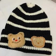 Boné De Desenho Animado Baby Beanie Soft Warm Autumn Winter Infant Toddler Chapéu De Malha De Cor Sólida Para Crianças