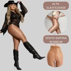Meia Calça Feminina 40D/70D Resistente Anti Celulite Brilhante Confortável Não Rasga Fácil