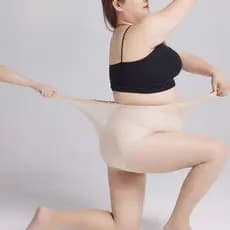 Meia Calça Plus Size G-GG Fio 20 Fina Feminina 20D Fina, Elástica e Respirável, Multicor