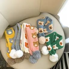Cachecol De Pescoço Infantil Grosso Para Inverno Meninos E Meninas Uso Externo