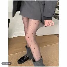Meia Calça Poa Bolinha Fio 20 Fina Feminina Estilosa Tendência Moda 2025 Primaveira