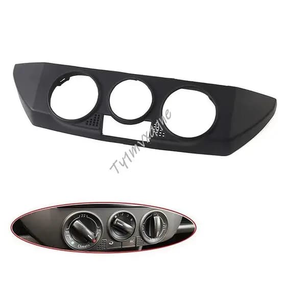 Painel De Controle Do Aquecedor Ca Preto Carro Tampa Da Capa Aparador Adaptada Para Polo 9N 2002-2010 6Q0820075C 1QA