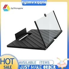 Lupa De Tela De 20 Polegadas 3D HD Ampliação De Telefone Projetor Compatível Com Todos Os Smartphones , Preto