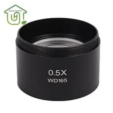 Wd165 0.5X Lente Auxiliar De Objetivo De Microscópio Estéreo Barlow Com Rosca De Montagem De 1-7/8 Polegadas (M48Mm)