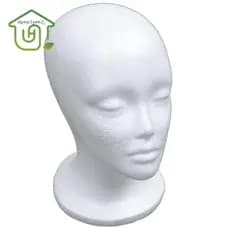 Cabeça De Manequim Fêmea De Espuma Modelo Peruca De Chapéu Stand Rack Branco
