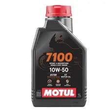 Óleo Motul 7100 4T 10W50 100% Sintético 1L para KTM, BMW, Triumph, Royal Enfield