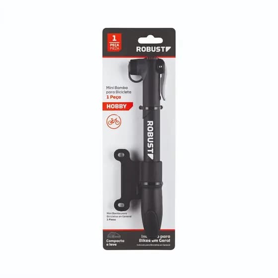 Mini Bomba Portátil para Bicicletas Bikes - S99802001 - Compacta e Eficiente, Ideal para Emergências - Gedore Robust