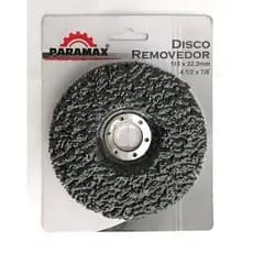 Disco Removedor Tintas Ferrugens Soldas Madeira Paramax 115 x 22,2mm 4.1/2x7/8