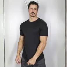 Camiseta Masculina Dry Fit UV 50+ Manga Curta Tradicional Decathlon Esporte Verão Sol Sintético Leve