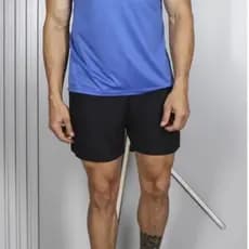 Bermuda Academia Masculina Short 2 em 1 Compressão Bolso Interno Tecido Respirável Segunda Pele