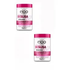 Eico Máscara Tratamento Creme de Hidratação Deslisa Fios 1kg 2 unidades