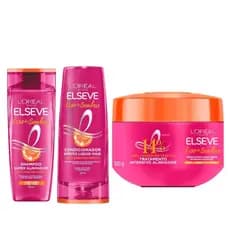 KIT ELSEVE EFEITO LISO DOS SONHOS SH + COND + MÁSC - 3 ITENS