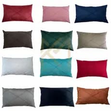 Capa Drapeada Em Suede Premium Retangular Baguete 50x30cm Envio Imediato