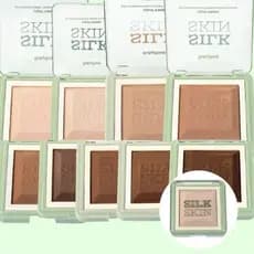 Pó Compacto Facial Baked Light Finish Silk Skin Ruby Rose Soft Matte
