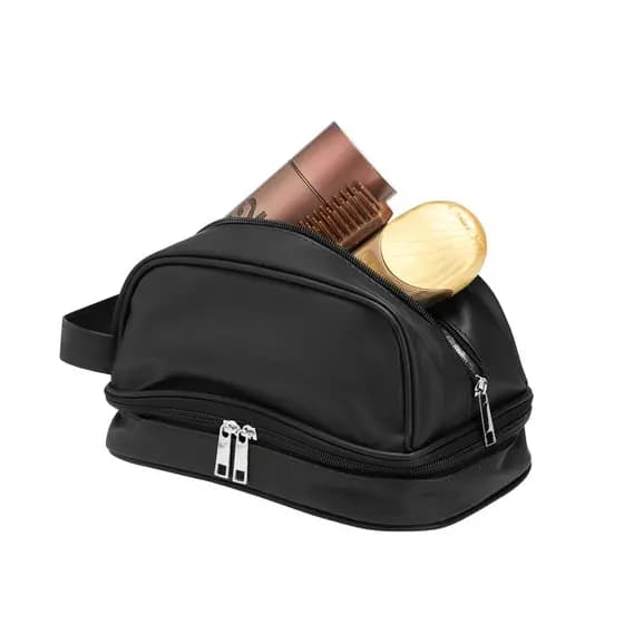 Nécessaire Masculina Dupla Impermeável — 2 Compartimentos