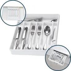Organizador Porta Talheres Gaveta Para Cozinha Com Extensor