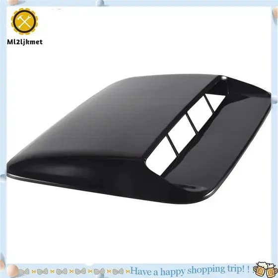 Capa De Saída De Ar Para Carro , Universal , Preta Brilhante , Capô , Colher , Entrada , Ventilação