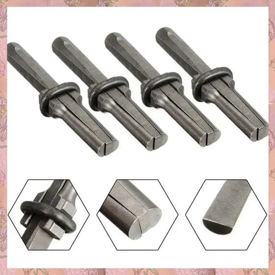 [B J R W] 4 Peças De Cortadores De Pedra , Cunhas , Ferramentas De Quebra Talhadores De Ferro , Conjunto De Manuais Fácil De Usar