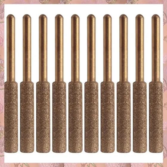[B J R W] Kit Afiador Elétrico De Correntes De Motosserra , 10Pc Rodas Afiadoras De Diamante Revestidas De Titânio , Arquivos De 3/16 Polegadas De Alta Dureza