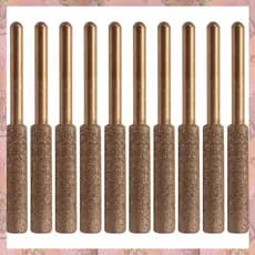 [B J R W] Kit Afiador Elétrico De Correntes De Motosserra , 10Pc Rodas Afiadoras De Diamante Revestidas De Titânio , Arquivos De 3/16 Polegadas De Alta Dureza