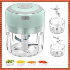 (Zac) Mini Picador Elétrico De Alimentos Recarregável Pequeno Agitador De Processador