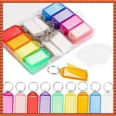 (Zac) Etiquetas Extras Incluídas , De Chave De 36 Pacotes Em 9 Cores , Caixa De Armazenamento De Plástico Para Chaves ,