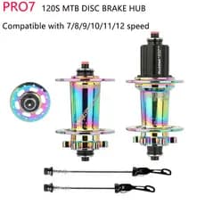 cubo K7 barulhento cubo pro7 Cubos para mountain bike 120 chocalhos compatibilidade7 8 9 10 11 12 Velocidades