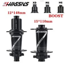 HASSNS PRO7 Bicicleta Hub BOOST12x148mm 15x110mm 4 Rolamentos Selados32H 120T De MontanhaHG/XD/MS 8/9/10/11/12Velocidade