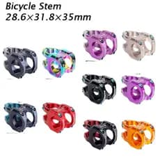 HASSNS Mtb Ponte De Bicicleta De Potência Curta 35mm Mesa De Punho De Haste Ajustável Riser 31 8 Acessórios